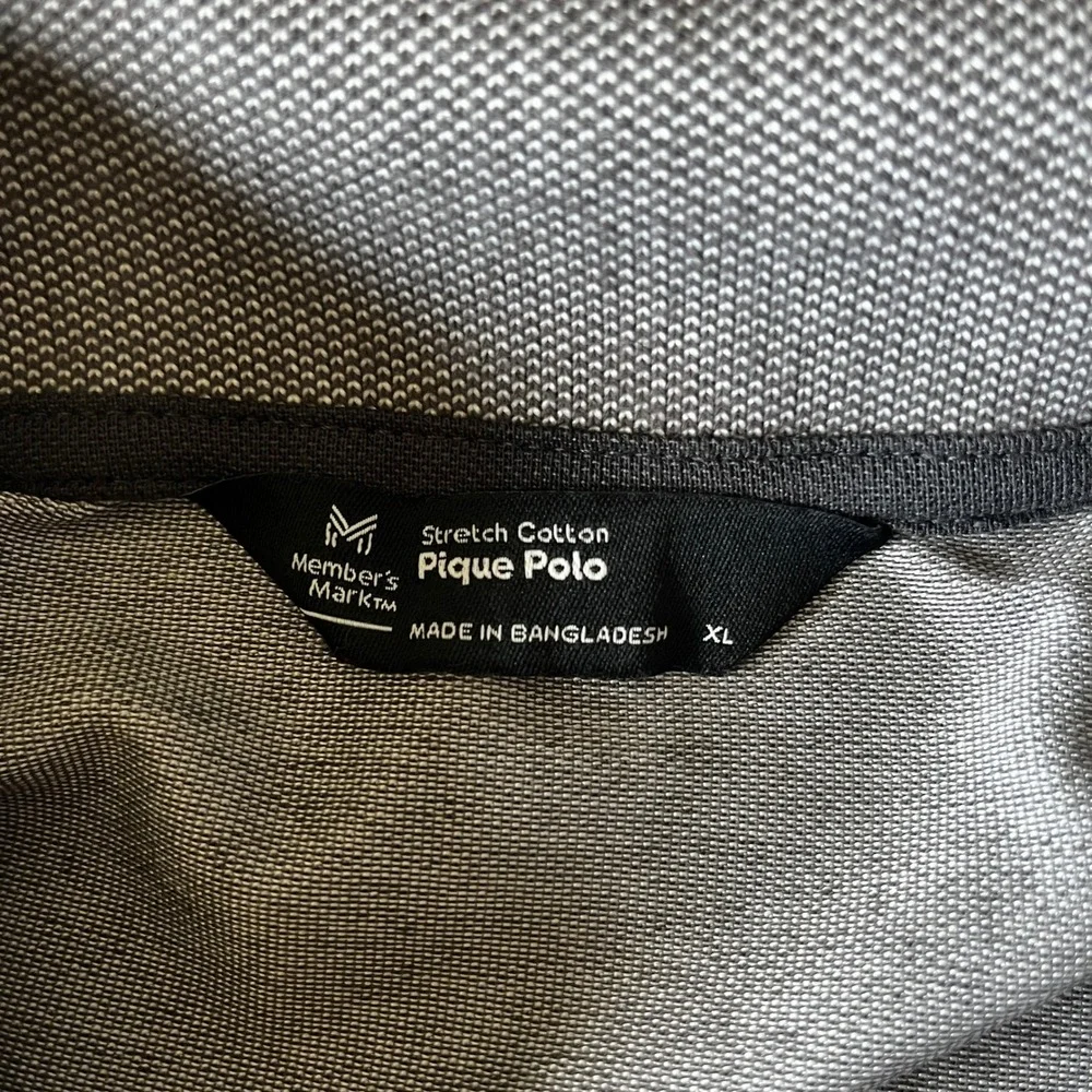 Mens XL Gray Polo SS Shirt